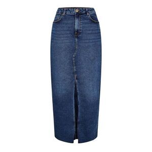 Pieces Womens/Ladies Denim Pencil Skirt / Medium Blue
